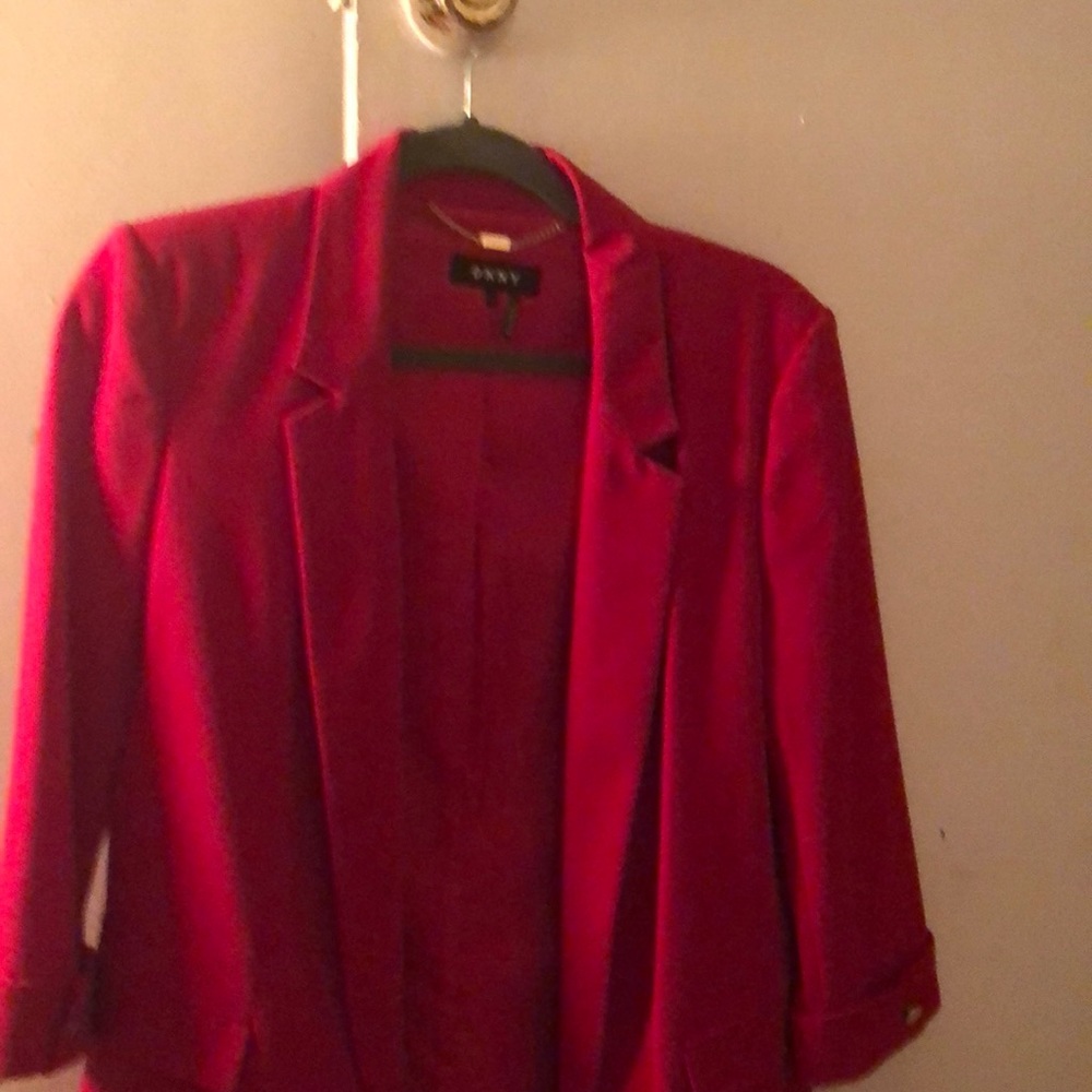 DKNY Red Dress blazer size 6